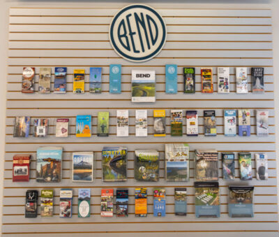Brochures in the Bend Visitor Center, Bend, OR